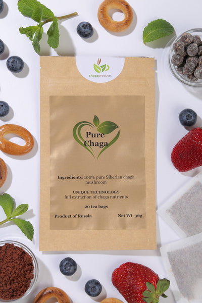 WHOLESALE: Pure Chaga "50 Tea Bags" 18 packs